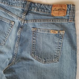 LEVI STRAUSS SIGNATURE ♡ Vintage Denim Med-Rise STRETCH Blue Jean Capris 12 Mis